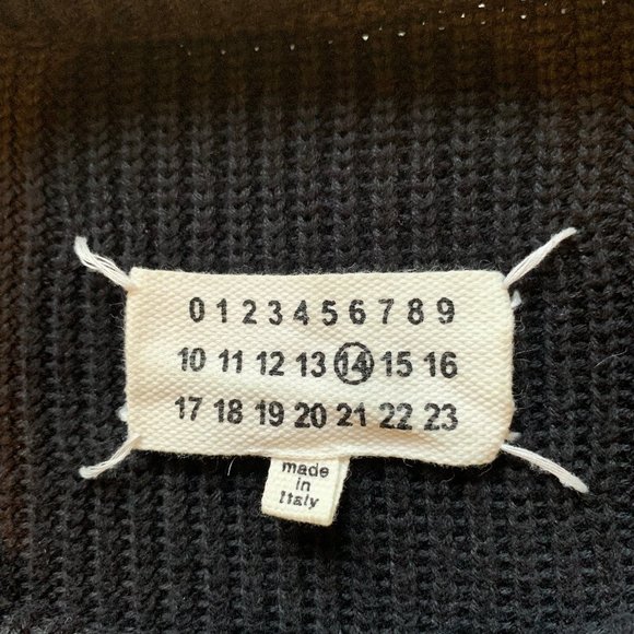 Maison Margiela Black Ribbed Knit Sweater - Picture 4 of 6